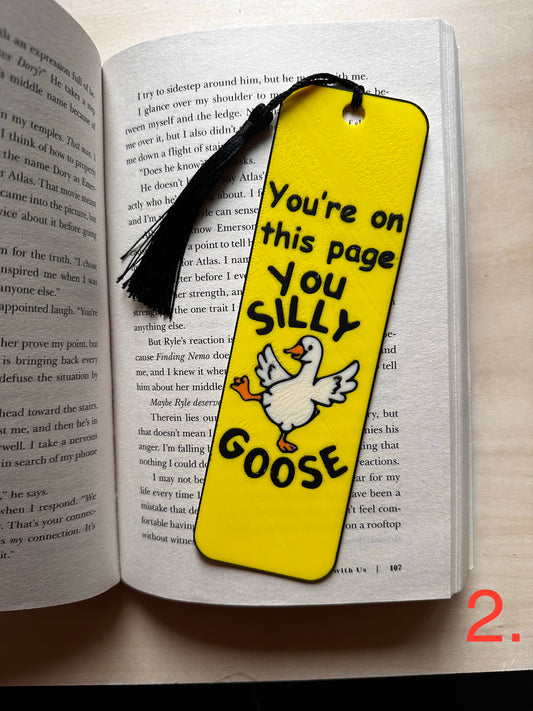 3D Printed Bookmarks - Slogans