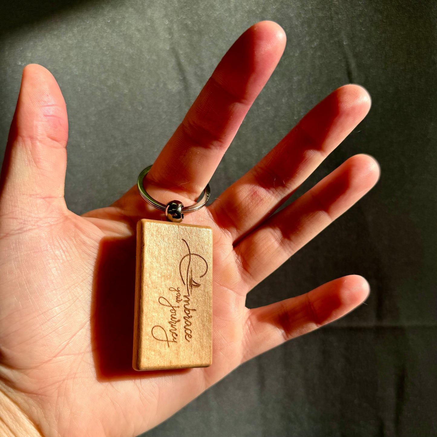 Adventure Laser Engraved Wooden Slogan Keyring (Made in the UK)