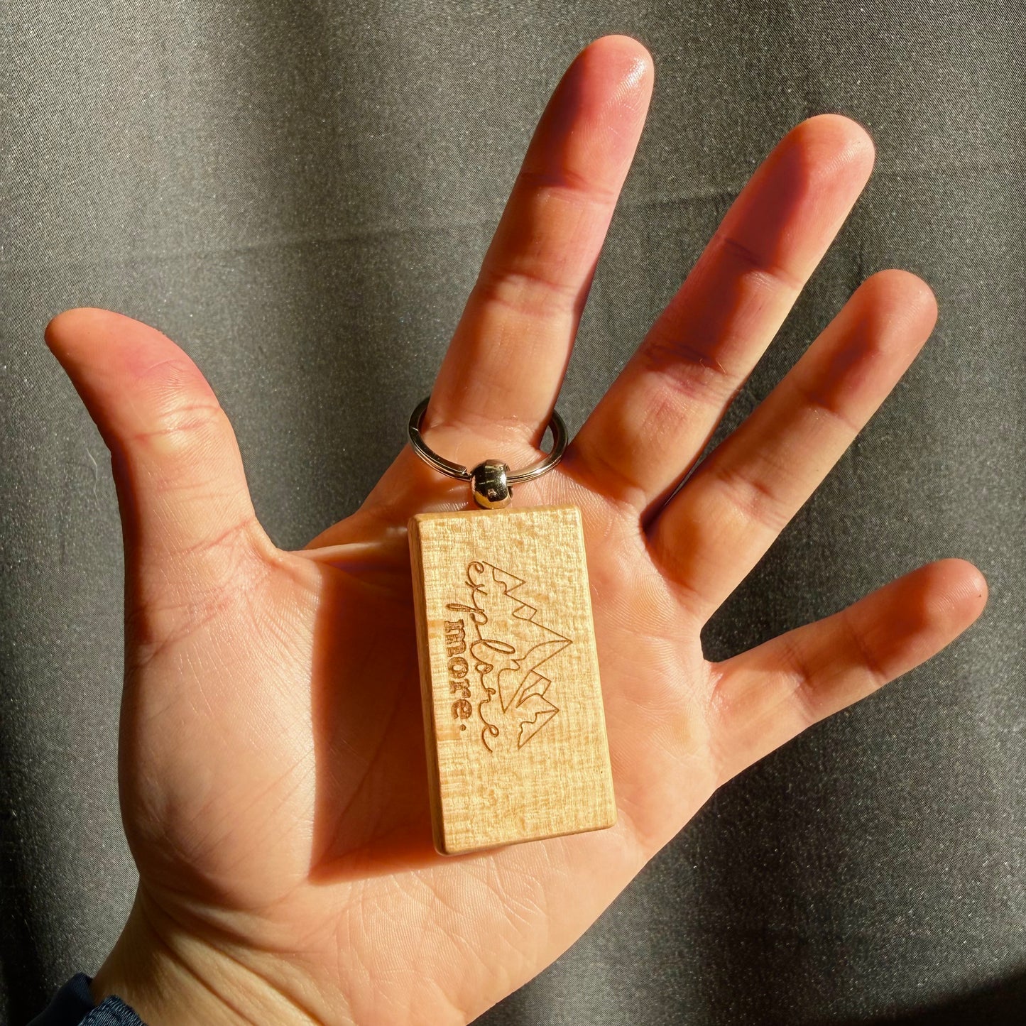 Adventure Laser Engraved Wooden Slogan Keyring (Made in the UK)