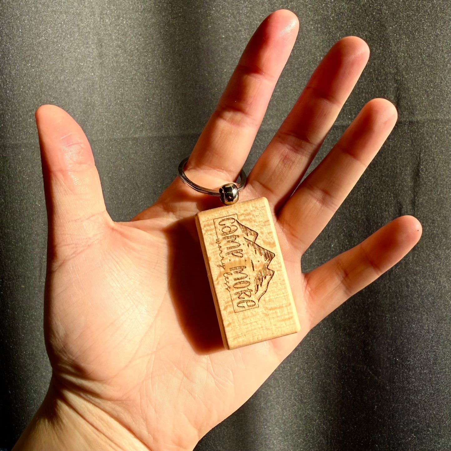 Adventure Laser Engraved Wooden Slogan Keyring (Made in the UK)