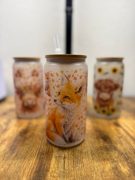 Fox Glass Tumbler