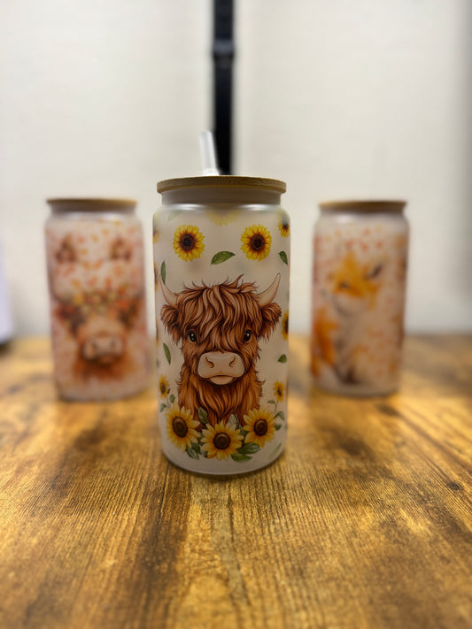 16oz Glass Tumbler (Design Options)