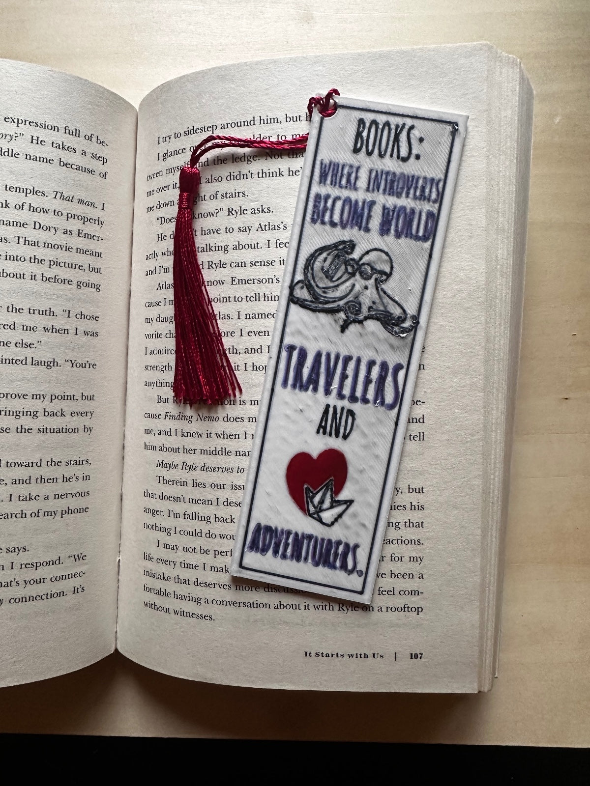 3D Printed Bookmarks - Slogans
